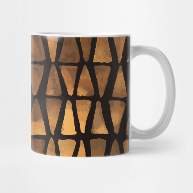 Rust Mosaic Triangles by Esprit-Mystique